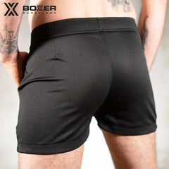 BOXER - T-Class Shorts - Black/Khaki