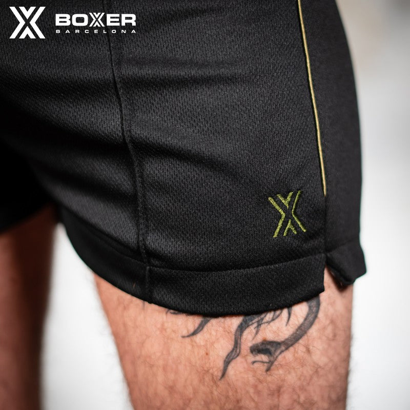 BOXER - T-Class Shorts - Black/Khaki