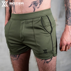 BOXER - T-Class Shorts - Khaki/Black