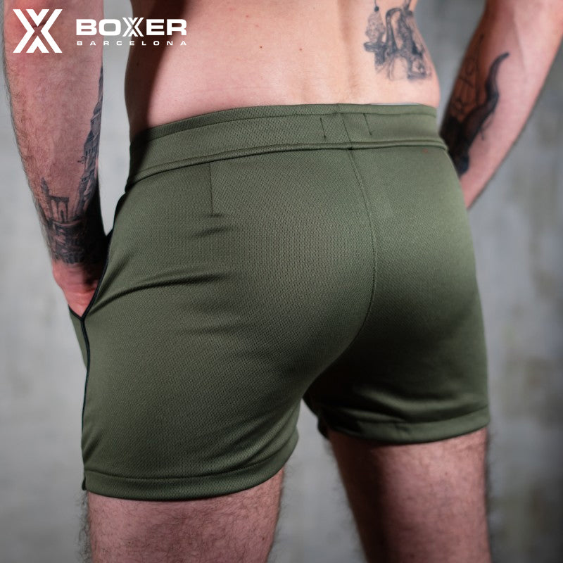 BOXER - T-Class Shorts - Khaki/Black