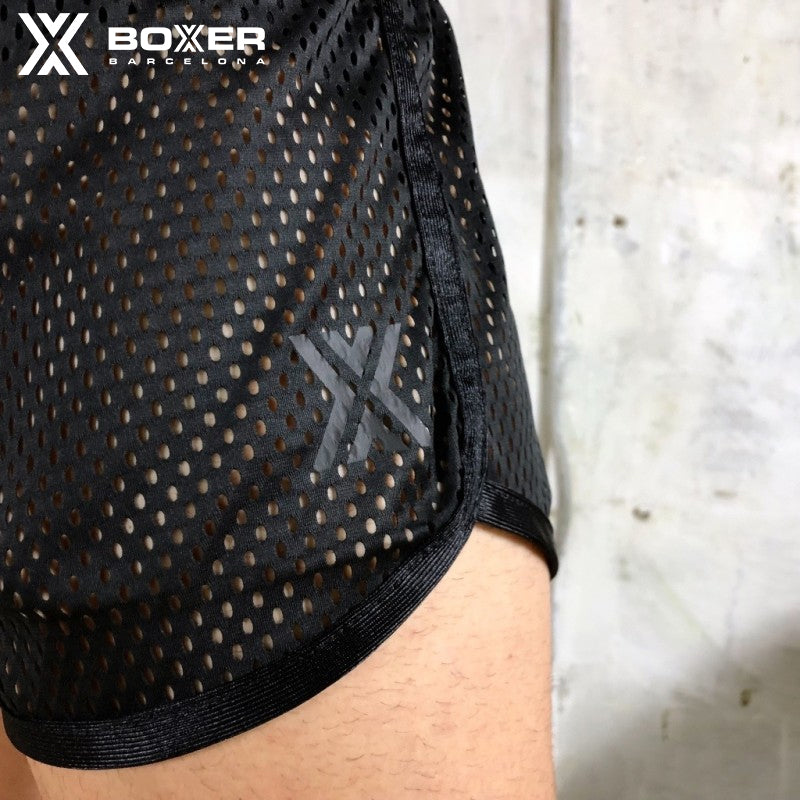 BOXER - Sexy Short AirCool Zipper Shorts - Black