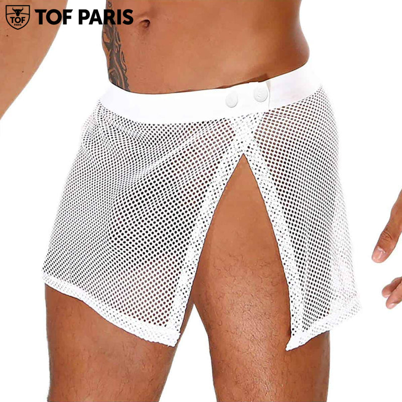 TOF Paris - Circuit Mesh Skirt - White