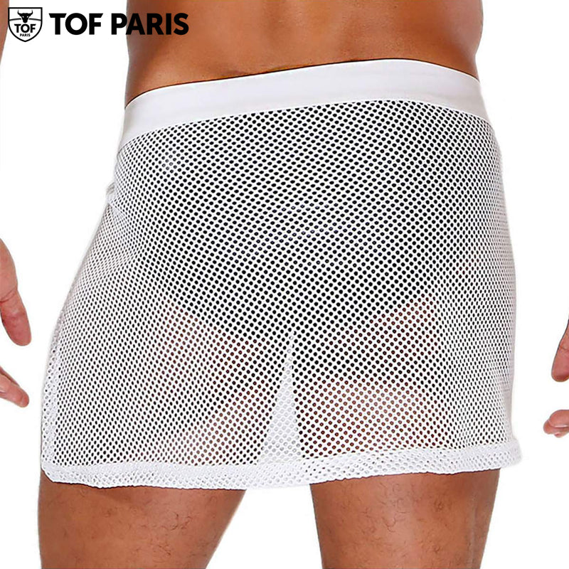 TOF Paris - Circuit Mesh Skirt - White