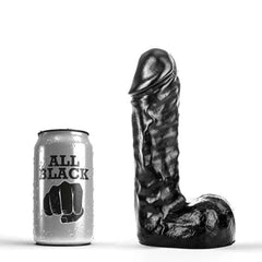 All Black Dildo Black (19 cm.)