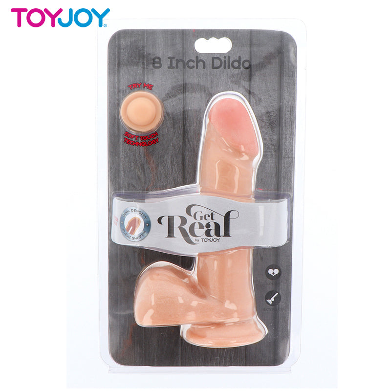 ToyJoy - Dual Density Dildo 8inch Balls (20.5 cm)