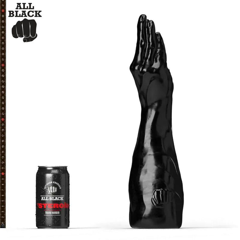 All Black - AB Steroïd - Breaststroke Dildo 13 Inch / 33 x 3 cm.