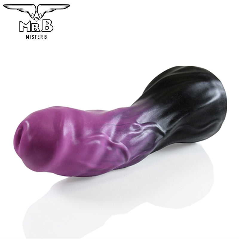 Mister B - HellHound Horus Dildo - Black Purple S (20 cm)