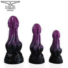 Mister B - HellHound Hydra Dildo - Black Purple M (23 cm)