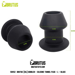 BRUTUS - Gobbler - Silicone Tunnel Butt Plug L