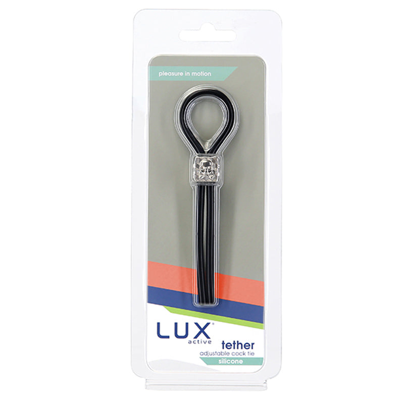 Lux Active - Tether Adjustable Silicone Cock Tie - Black