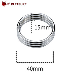 F* Pleasure -  Stainless steel cock ring - Ø 40 mm.