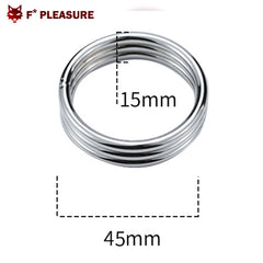 F* Pleasure -  Stainless steel cock ring - Ø 45 mm.