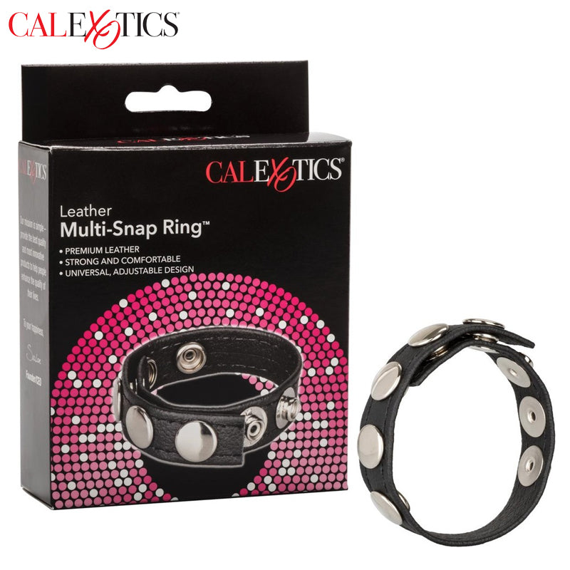 CalExotics - Leather Multi-Snap CockRing