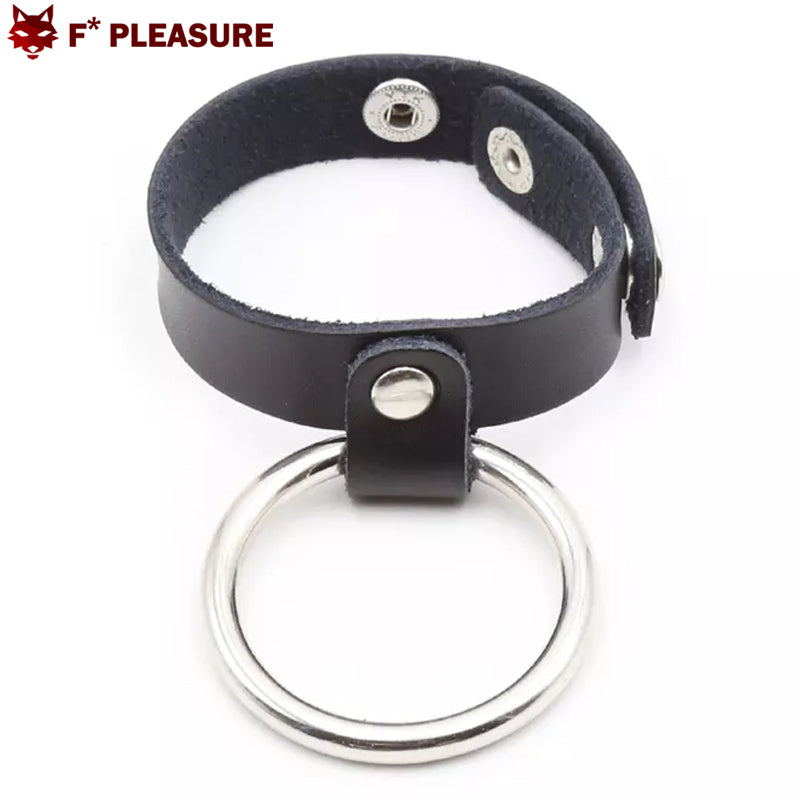 F* Pleasure - 3-Snap Leather Multi-Snap Strap with Metal ring