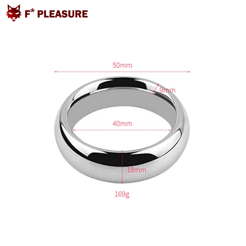 F* Pleasure -  Stainless steel cock ring - Ø 45 mm.