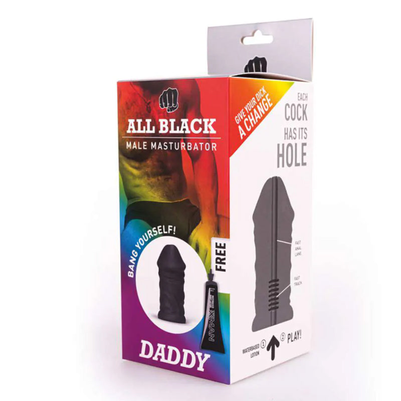 All Black - Real Skin Touch Masturbator - Daddy