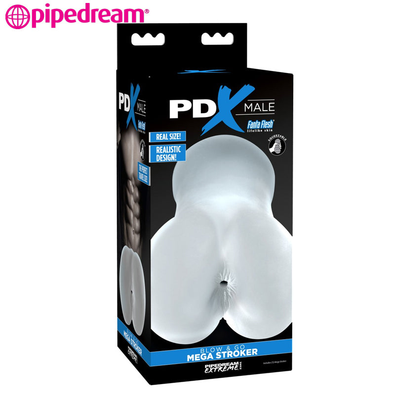 Pipedream - Male Blow & Go Mega Stroker Maturbator - Transparent