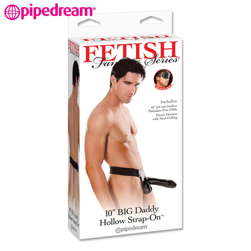 Pipedream - Hollow 10 Inch Strap-on (25 cm) - Black