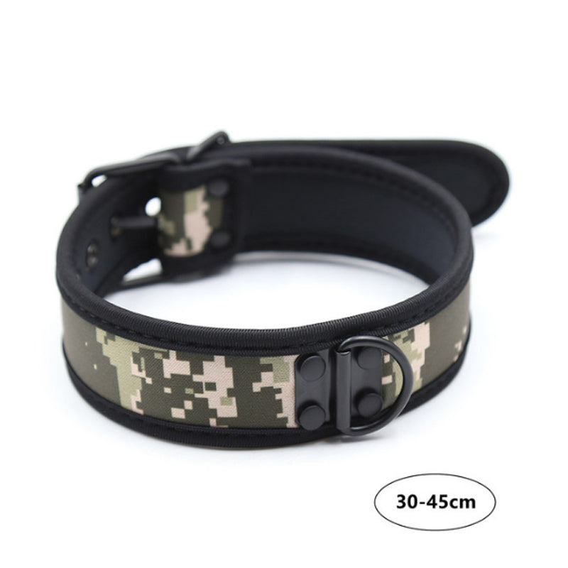 Puppy Collar Choker S/L Camo Green