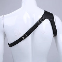 Chest Shoulder Harness Muscle Bondage PU Leather