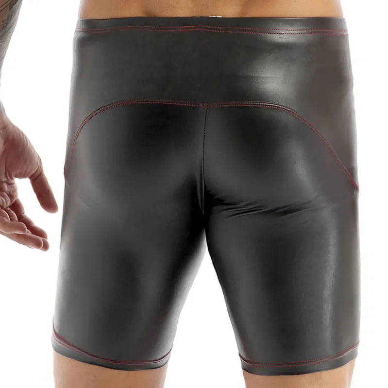 Shorts Sexy Ultra Thin PU Leather