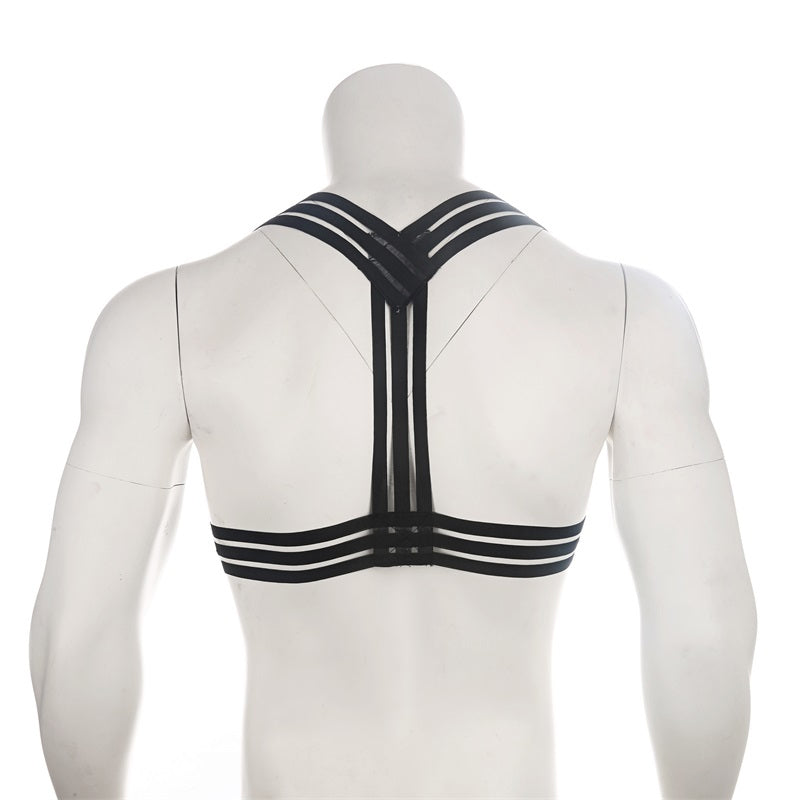 Party Club Harness Black-White