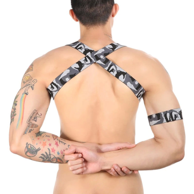 Classic Army / Military Party X-Back Harness Camo Grey