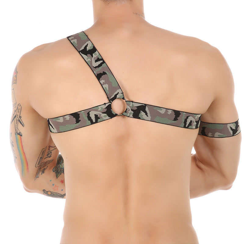 Classic Army / Military Party Chest Shoulder Harness Camo Green