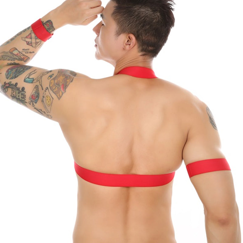 Club Harness V-Shape Red