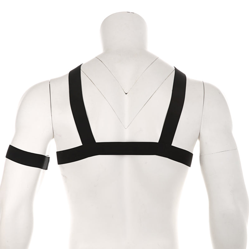 Club Harness Y-Front Schwarz mit Ring