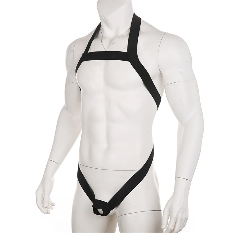 Fetisch Körper Harness Schwarz