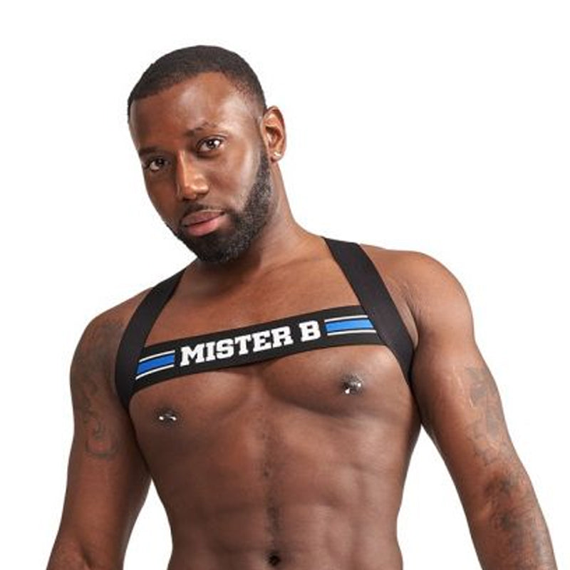 Mister B Urban Club Harness X-back Striped Blue