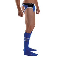 Mister B URBAN Football Socks with Pocket Blue