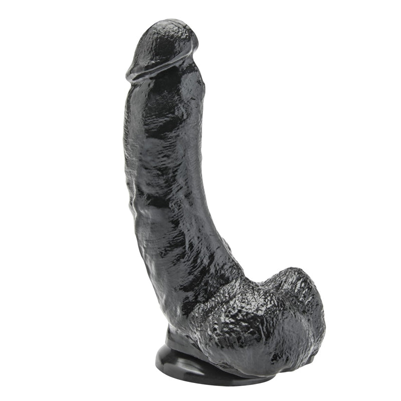 ToyJoy Dildo 8 Inch With Balls Black (20.5 cm)