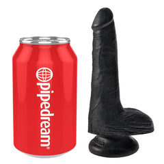 Pipedream King Cock 6" Cock with Balls Black (15 cm)