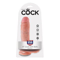 Pipedream King Cock 8" Cock with Balls Skin (20 cm)