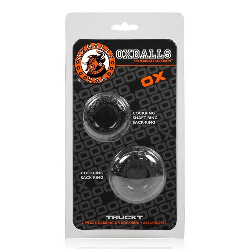 Oxballs TRUCKT 2-pack Cockring - Black