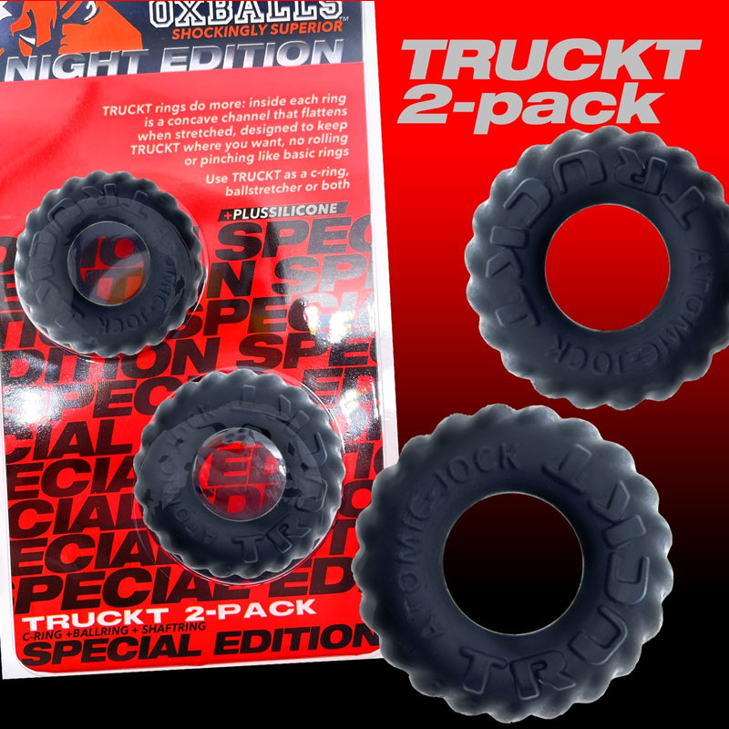 Oxballs TRUCKT 2-pack Cockring - Black