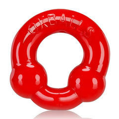 Oxballs Ultraballs Cockring 2-pack Steel + Red