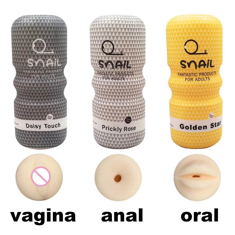 Snail Cup Masturbator in 3 Designs