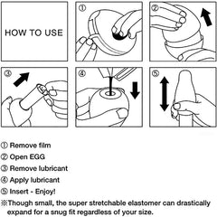 Male Masturbation Cup Egg in 6 different designs