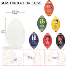 Rugby Ball Male Masturbation Cup in 6 different Designs